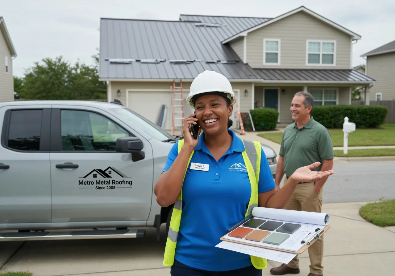 Storm Damage Metal Roof Repair in Lakewood, PA